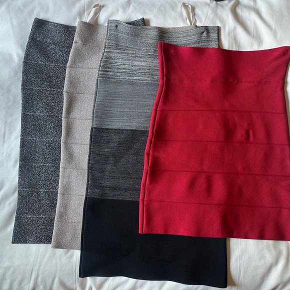 XS bandage skirts. Can sell together or separate tell me which one. - Picture 1 of 5
